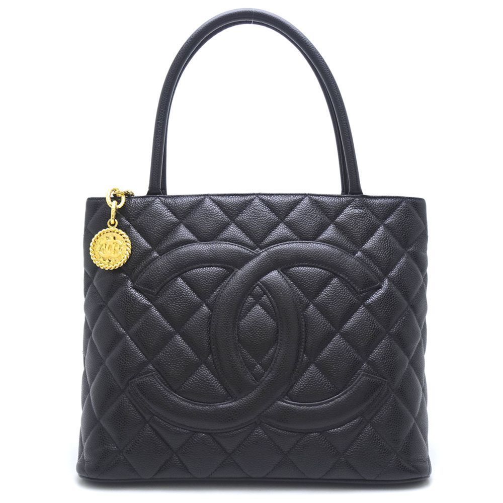 Chanel Reprint Tote Bag Caviar Skin Black - Picture 1 of 7